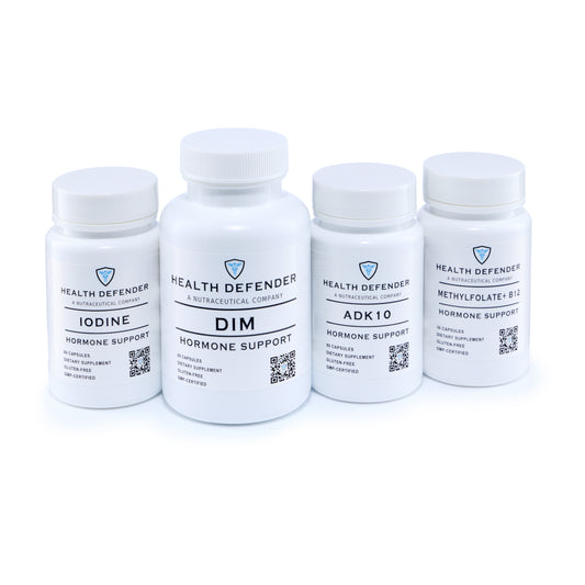 Hormone Support Bundle: DIM + Methylfolate + B12 + ADK10 + Iodine