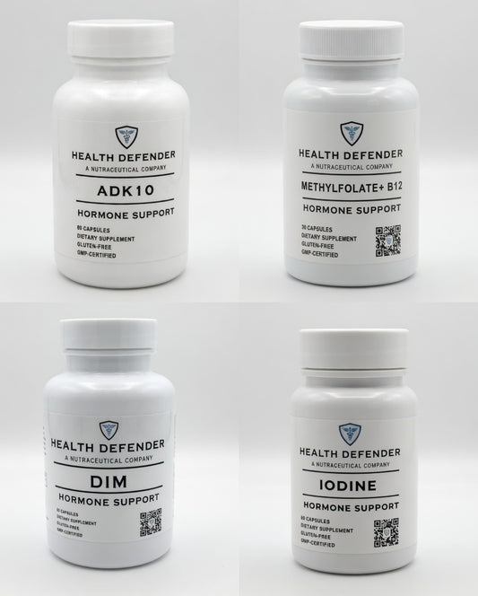 Hormone Support Bundle: DIM + Methylfolate + B12 + ADK10 + Iodine